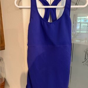 Purple New Balance Cross-Back Athletic Tank Top